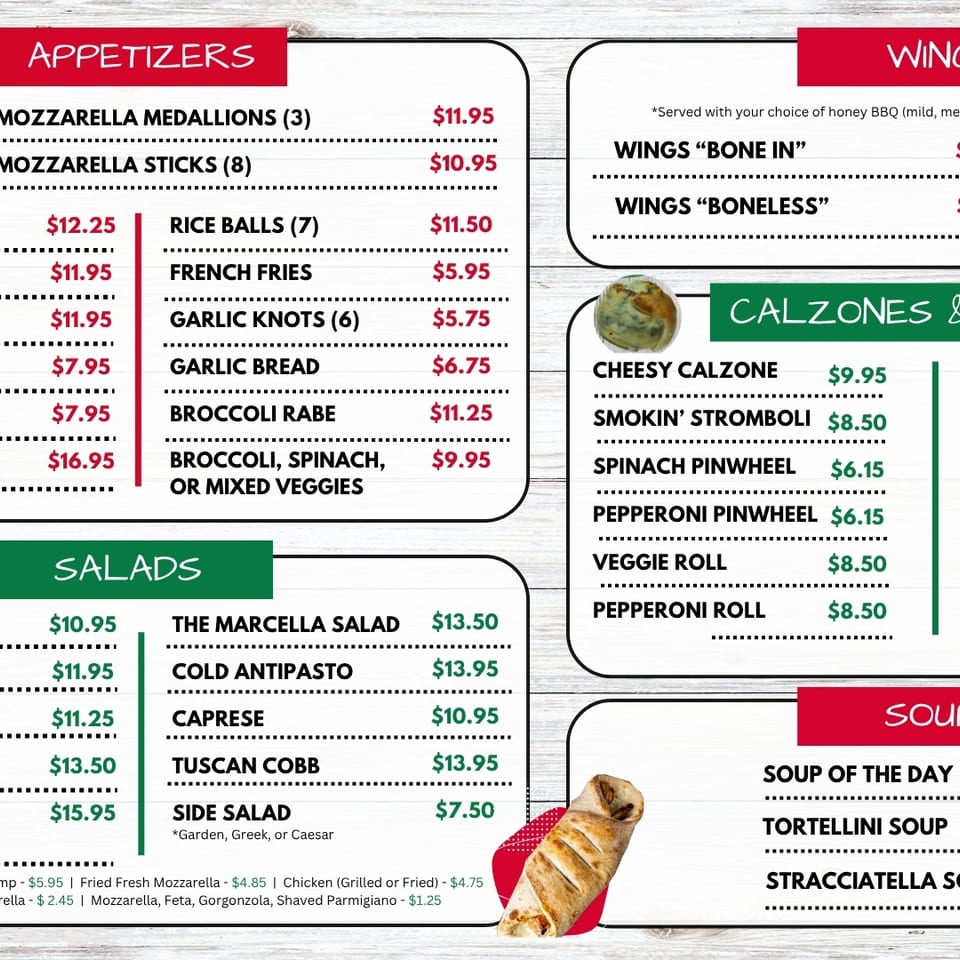 Giacomo's Digital Menu Page 4