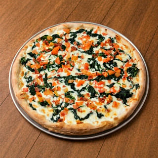 Spinach & Bacon Deluxe Pizza